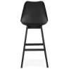 Tabouret de bar chaise de bar pieds noirs DYLAN (noir)