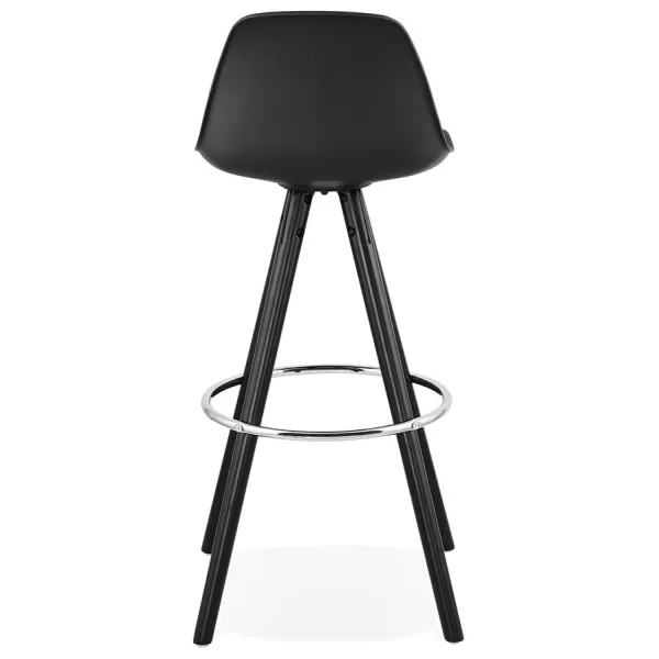 Tabouret de bar chaise de bar design pieds noirs OCTAVE (noir)