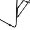 Tabouret de bar mi-hauteur industriel en tissu pieds métal noir CUTIE MINI (gris clair)