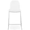 Tabouret de bar chaise de bar mi-hauteur design empilable JULIETTE MINI (blanc)