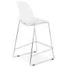 Tabouret de bar chaise de bar mi-hauteur design empilable JULIETTE MINI (blanc)