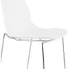 Tabouret de bar chaise de bar mi-hauteur design empilable JULIETTE MINI (blanc)