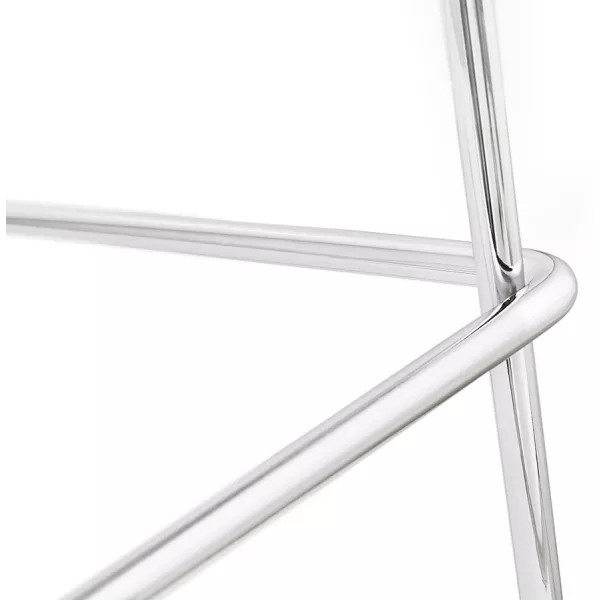 Tabouret de bar chaise de bar mi-hauteur design empilable JULIETTE MINI (blanc)