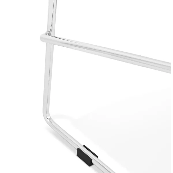 Tabouret de bar chaise de bar mi-hauteur design empilable JULIETTE MINI (blanc)