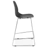 Tabouret de bar chaise de bar mi-hauteur design empilable JULIETTE MINI (noir)