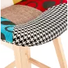 Tabouret de bar mi-hauteur bohème patchwork en tissu MAGIC MINI (multicolore)