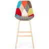 Tabouret de bar chaise de bar bohème patchwork en tissu MAGIC (multicolore)