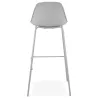 Tabouret de bar chaise de bar industriel pieds gris clair OCEANE (gris clair)