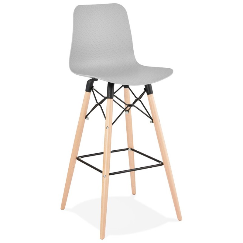 FAIRY Scandinavian design bar stool (light grey) to associate with Bar Stool Vintage Bar Chair For A Retro Touch