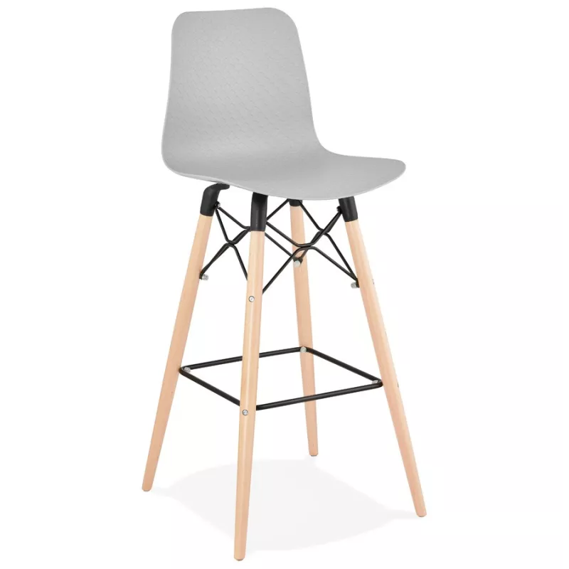 FAIRY Scandinavian design bar stool (light grey) to associate with Bar Stool Vintage Bar Chair For A Retro Touch