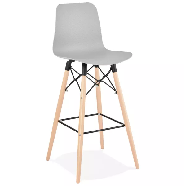 FAIRY Scandinavian design bar stool (light grey) to associate with Bar Stool Vintage Bar Chair For A Retro Touch