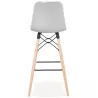 FAIRY Scandinavian design bar stool (light grey) to associate with Bar Stool Functional And Stylish Kitchen Bar Chair