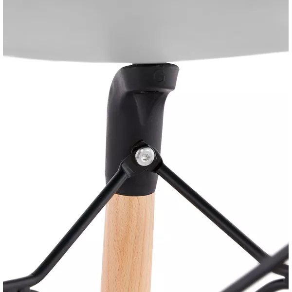 FAIRY Scandinavian design bar stool (light grey) to associate with Bar Stool Practical and Robust Folding Bar Chairs