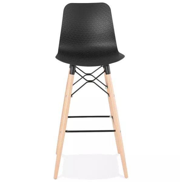 Tabouret de bar design scandinave FAIRY (noir)