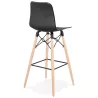 Tabouret de bar design scandinave FAIRY (noir)