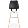 Tabouret de bar design scandinave FAIRY (noir)