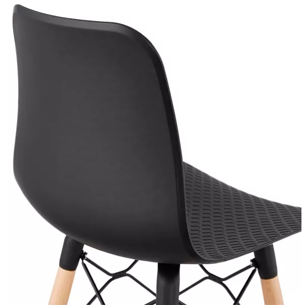 Tabouret de bar design scandinave FAIRY (noir)