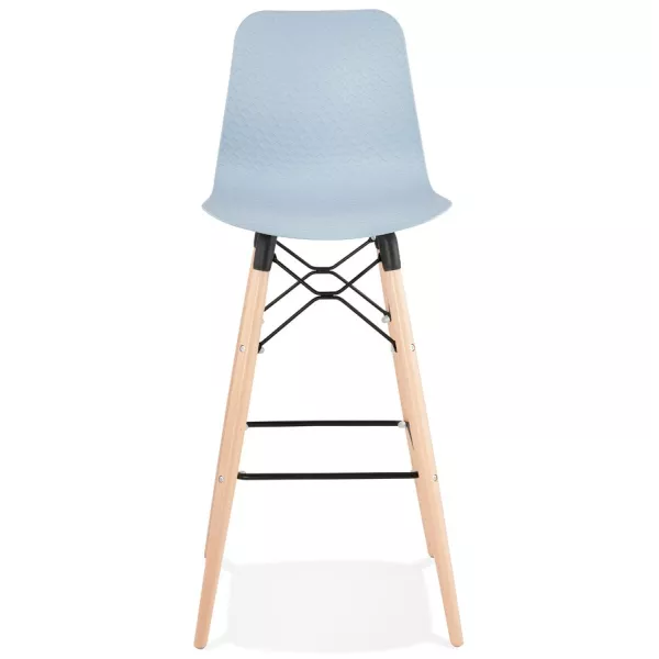 Tabouret de bar design scandinave FAIRY (bleu clair)