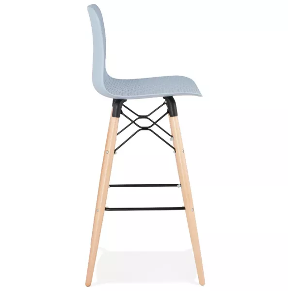 Tabouret de bar design scandinave FAIRY (bleu clair)