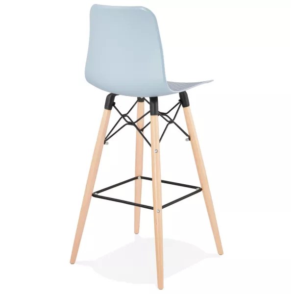 Tabouret de bar design scandinave FAIRY (bleu clair)