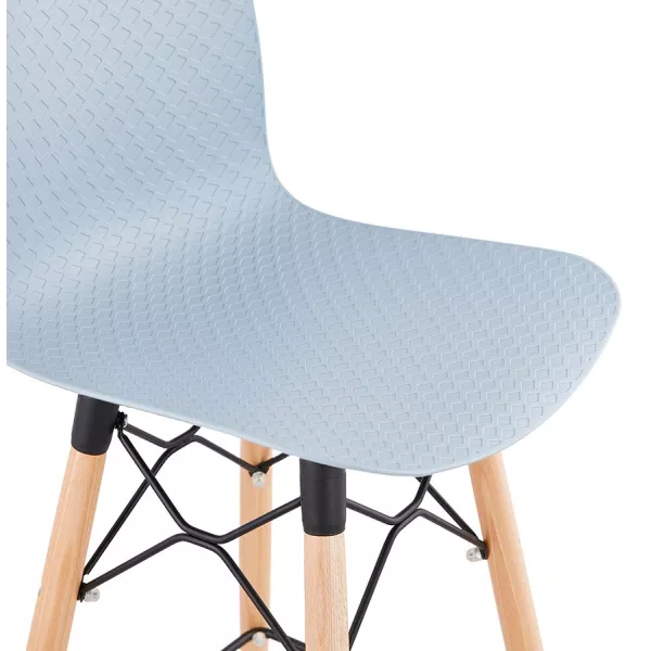 Tabouret de bar design scandinave FAIRY (bleu clair)