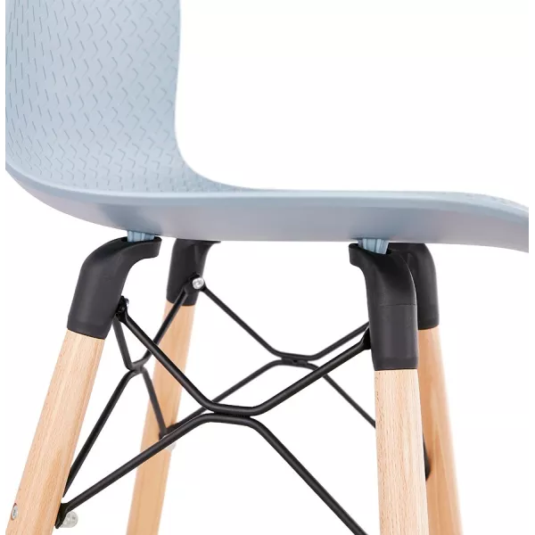 Tabouret de bar design scandinave FAIRY (bleu clair)