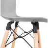 Tabouret de bar mi-hauteur scandinave FAIRY MINI (gris clair)