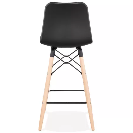 Tabouret de bar mi-hauteur scandinave FAIRY MINI (noir)