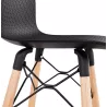 Tabouret de bar mi-hauteur scandinave FAIRY MINI (noir)