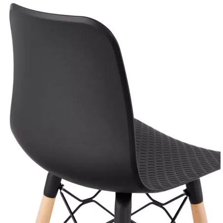 Tabouret de bar mi-hauteur scandinave FAIRY MINI (noir)