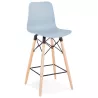 Tabouret de bar mi-hauteur scandinave FAIRY MINI (bleu clair)