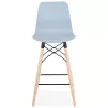 Tabouret de bar mi-hauteur scandinave FAIRY MINI (bleu clair)