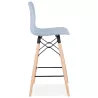 Tabouret de bar mi-hauteur scandinave FAIRY MINI (bleu clair)