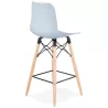 Tabouret de bar mi-hauteur scandinave FAIRY MINI (bleu clair)