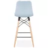 Tabouret de bar mi-hauteur scandinave FAIRY MINI (bleu clair)