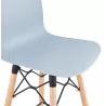 Tabouret de bar mi-hauteur scandinave FAIRY MINI (bleu clair)