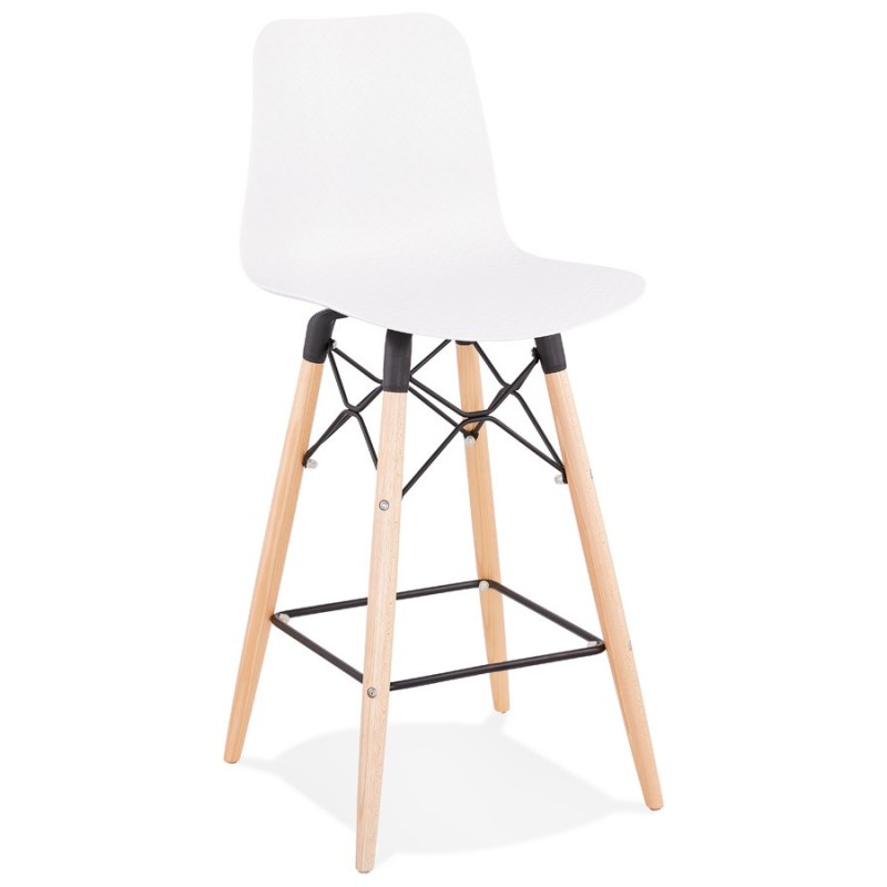 Tabouret de bar mi-hauteur scandinave FAIRY MINI (rose)