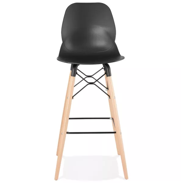 Tabouret de bar design scandinave PACO (noir)