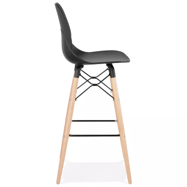 Tabouret de bar design scandinave PACO (noir)