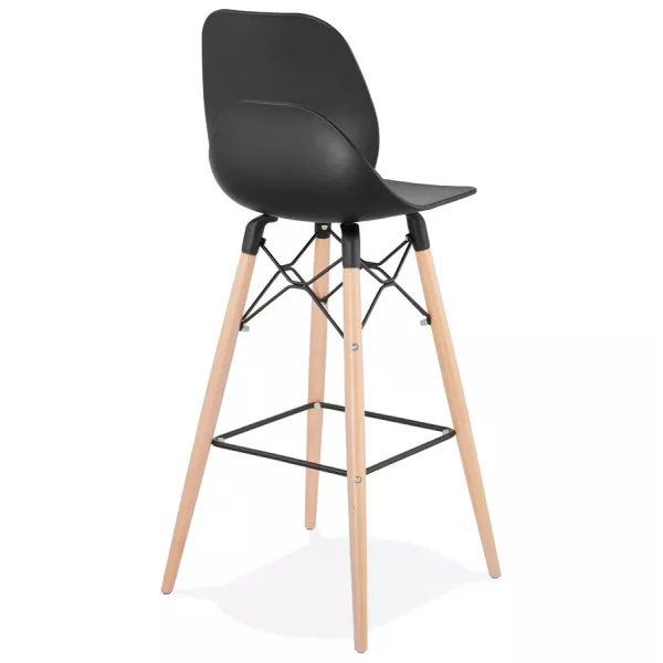 Tabouret de bar design scandinave PACO (noir)