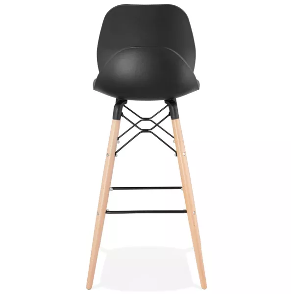 Tabouret de bar design scandinave PACO (noir)