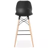 Tabouret de bar design scandinave PACO (noir)