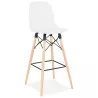 Tabouret de bar design scandinave PACO (blanc)