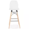 Tabouret de bar design scandinave PACO (blanc)