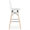 Tabouret de bar design scandinave PACO (blanc)