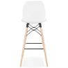 Tabouret de bar design scandinave PACO (blanc)