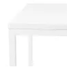 Table haute mange-debout design HUGO en bois pieds métal blanc (blanc)