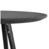 Table haute mange-debout design CHLOE en bois pieds bois noir (noir)