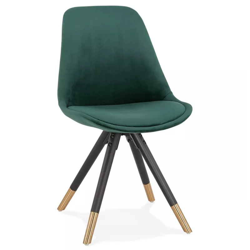 SuZON vintage y retro negro y oro silla (verde) asociarse con Sillas tapizadas para un confort óptimo