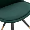 Sedia per piedi nere e oro (verde) associarsi a Sedie Moderne Per Un Interno Elegante